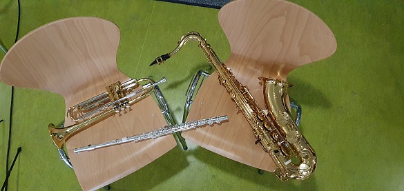 Besuch der Bläserklasse der GSO