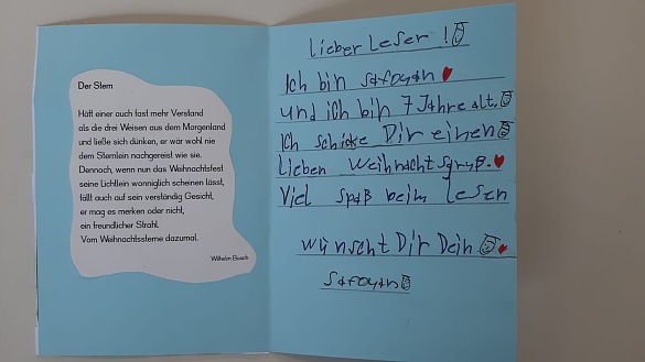 Weihnachtskarten Seniorenheim